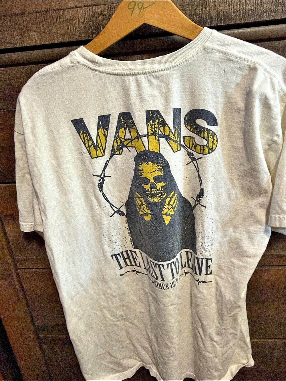 Vans The Last to Leave Graphic Tee White Size Large